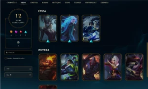 Conta Full Acesso Nv 94 / 12 Skins Incluindo Mítica - League of Legends LOL