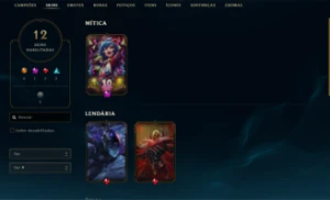 Conta Full Acesso Nv 94 / 12 Skins Incluindo Mítica - League of Legends LOL