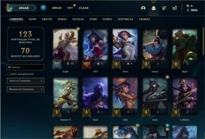 Conta prata 4 com 42 Champs e 20 Skins - League of Legends LOL