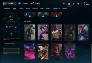 Conta prata 4 com 42 Champs e 20 Skins - League of Legends LOL