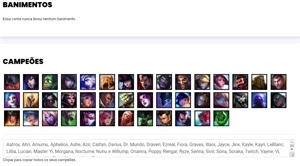 Conta prata 4 com 42 Champs e 20 Skins - League of Legends LOL