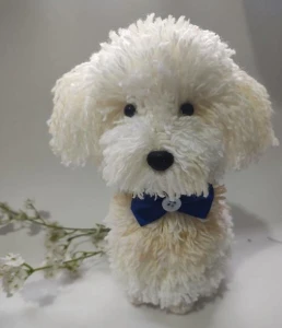 Cachorrinho Poodle - Amigurumi de Crochê - Artesanato e Personalizados