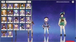 AR 51 - Keqing/Qiqi/Venti/Mona/Albedo/Jean - Genshin Impact