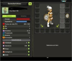 Conta Dofus touch servidor brutas LV 150