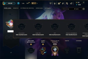 Unranked com 80 Champs e 44 Skins ( SUP / ADC / JG ) - League of Legends LOL