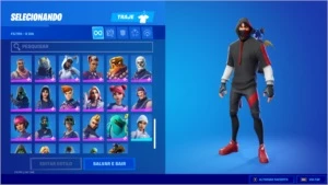 CONTA FORTNITE IKONIK E TODAS SKINS TWITCH PRIME E DANÇA