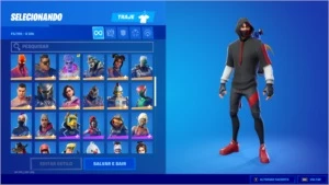 CONTA FORTNITE IKONIK E TODAS SKINS TWITCH PRIME E DANÇA
