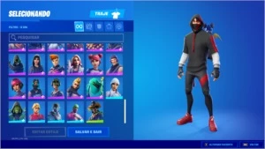 CONTA FORTNITE IKONIK E TODAS SKINS TWITCH PRIME E DANÇA