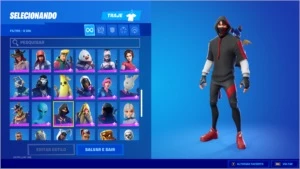 CONTA FORTNITE IKONIK E TODAS SKINS TWITCH PRIME E DANÇA