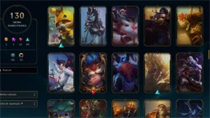 CONTA LOL 6 ANOS 130 SKINS UNRANKED + WILD RIFT ESMERALDA 1 - League of Legends