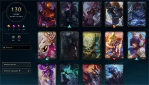 CONTA LOL 6 ANOS 130 SKINS UNRANKED + WILD RIFT ESMERALDA 1 - League of Legends