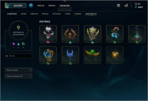 CONTA MESTRE - League of Legends LOL