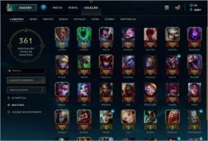 CONTA MESTRE - League of Legends LOL
