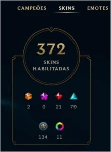 Conta league of legends, platina V, todos os heros LOL