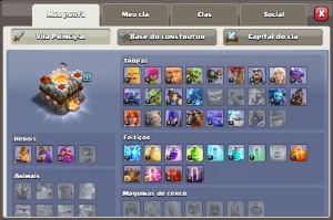 Centro de Vila 11 Conta Coringa Clash of Clans