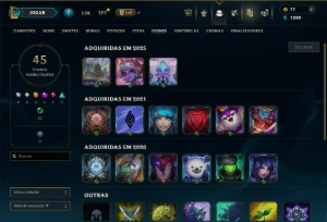 Unranked com 31 Champs e 9 Skins - League of Legends LOL