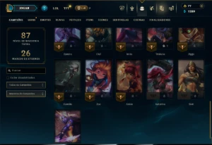 Unranked com 31 Champs e 9 Skins - League of Legends LOL