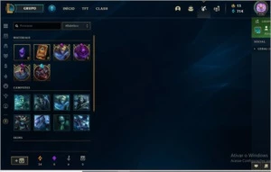 Vendo Smurf MD10 zerado e 71 champs,41 skins top e tem Yasuo - League of Legends LOL