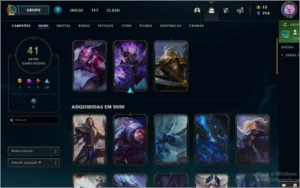 Vendo Smurf MD10 zerado e 71 champs,41 skins top e tem Yasuo - League of Legends LOL