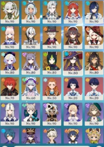 Conta Ar 60 - Full Endgame - Muitos Personagens E Assinatura - Genshin Impact