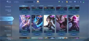 Conta mobile legends, todos heróis e todos emblemas lv60