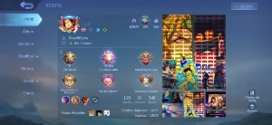 Conta mobile legends, todos heróis e todos emblemas lv60
