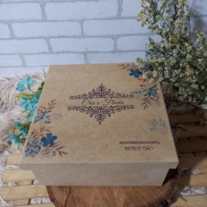 Kit 2 Xícaras e Caixa MDF Personalizadas - Artesanato e Personalizados