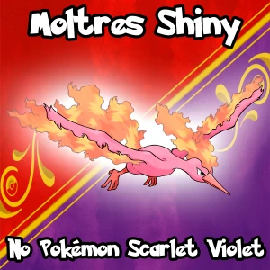 Moltres Shiny para Pokémon Scarlet Violet