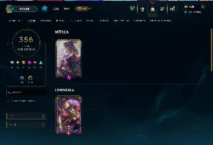 Conta 2013 - Main katarina com todos campeões e 356 skins - League of Legends LOL