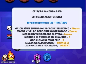 Conta 2018 | 38K Troféus | Shelly Estelar - Brawl Stars