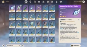 Conta Genshin *AR 7* Diluc e sucrose e 5 itens 4 estrelas - Genshin Impact