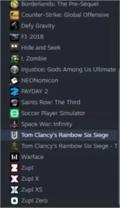 Conta steam focada em rainbow six siege e bf4
