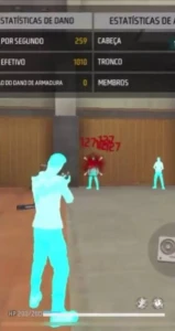 Painel Holograma , com hs cabeça , safe - Free Fire