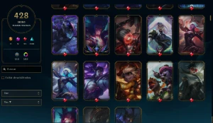 Conta lol final de 2015, com 428 skins, Esmeralda I e + - League of Legends