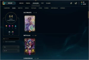 Conta LOL plat 2 - League of Legends