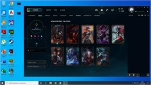 Conta Lol Ouro 4 Com Muitas Skins e Campeões - League of Legends