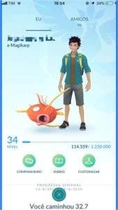 Conta level 34 - Pokemon Go - Pokémon