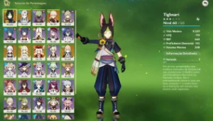 Conta Genshin Ar 53 - Ayaka, Neuvillette, Kazuha, Klee - Genshin Impact