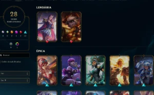 Conta Lol Bronze, 28 Skins, 2 Ultimate, 1 Mitica, 2 Lendaria - League of Legends