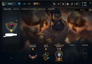 Conta Lol Bronze, 28 Skins, 2 Ultimate, 1 Mitica, 2 Lendaria