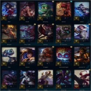 CONTA PLATINA - 60% DE WINRATE - COM SKIN E RP - League of Legends LOL