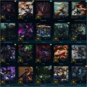 CONTA PLATINA - 60% DE WINRATE - COM SKIN E RP - League of Legends LOL