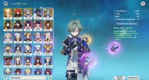 Conta Genshin Impact | Diluc + Lohen + Wriothesley