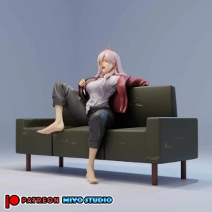 Power chainsaw man - Impressão 3D e STL