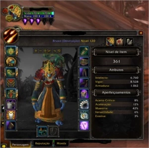 Conta de WoW Com Bruxo 120 iLvL 360 Missões Adiantadas - Blizzard