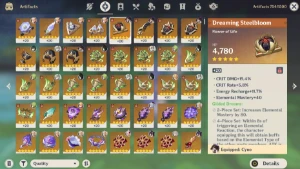[NA]AR60- 20 5⭐/ 11 Armas 5⭐ T5 e T4 com constelações! - Genshin Impact