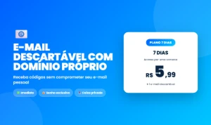 E-mail Temporário 7 dias com Domínio Próprio | Privado - Outros