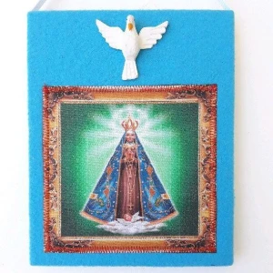 Quadrinho N. S. Aparecida com Divino - Artesanato e Personalizados