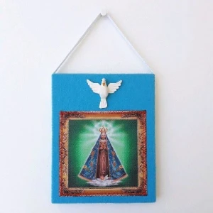 Quadrinho N. S. Aparecida com Divino - Artesanato e Personalizados