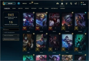 Conta prata 3 com 75 Champs, 30 skins, 6 Cromas, 115 Icones, - League of Legends LOL